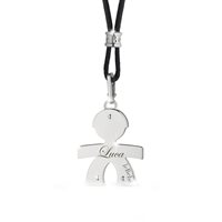 Pendentif Le Bebé Femme in Or blanc LBB002 N - LBB002 N